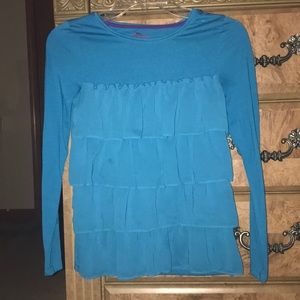Blue long sleeve top